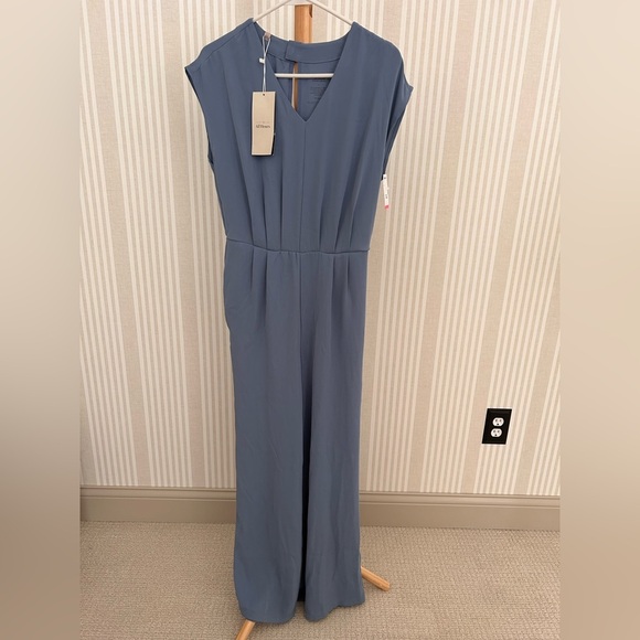 Elizabeth & Clarke The Simone All Hours Vegan Silk Blue Jumpsuit. Women’s XS - Picture 1 of 12